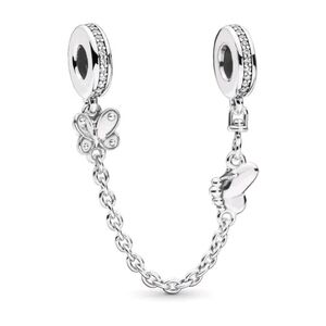 Pandora Butterfly Silver Safety Chain
